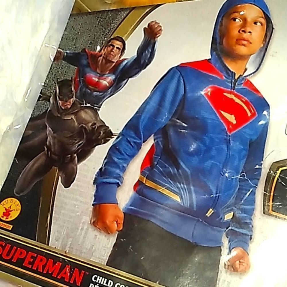 Superman hoodie child large 